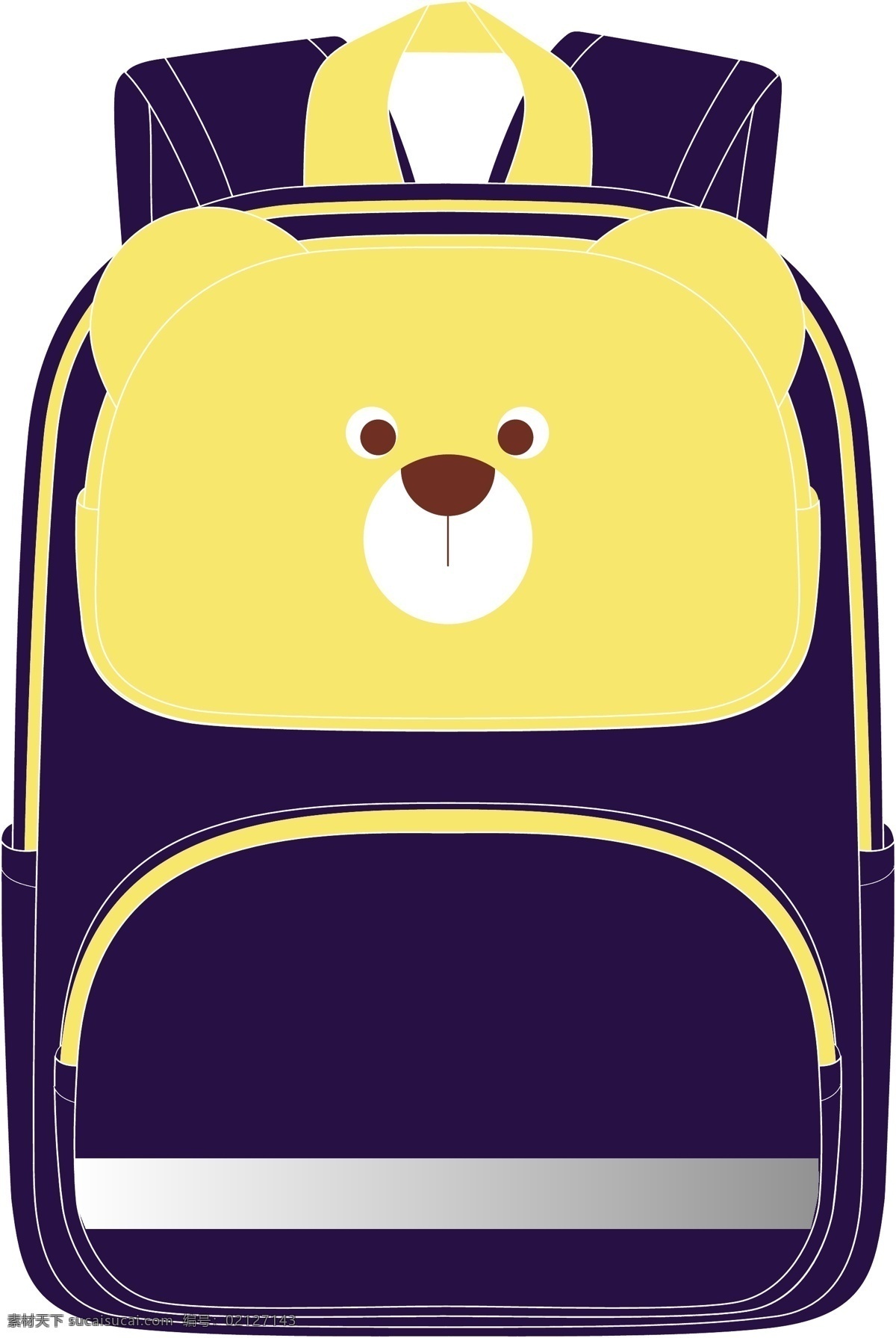 开学 季卡 通 儿童 书包 商用 元素 开学季 小熊 动物 卡通 装饰 背包 实物