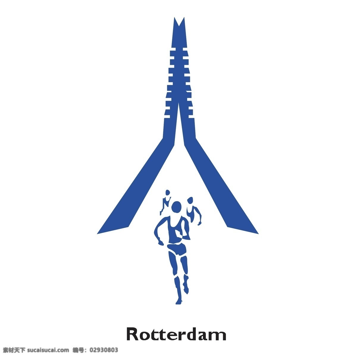 鹿特丹 马拉松 自由 标志 标识 psd源文件 logo设计