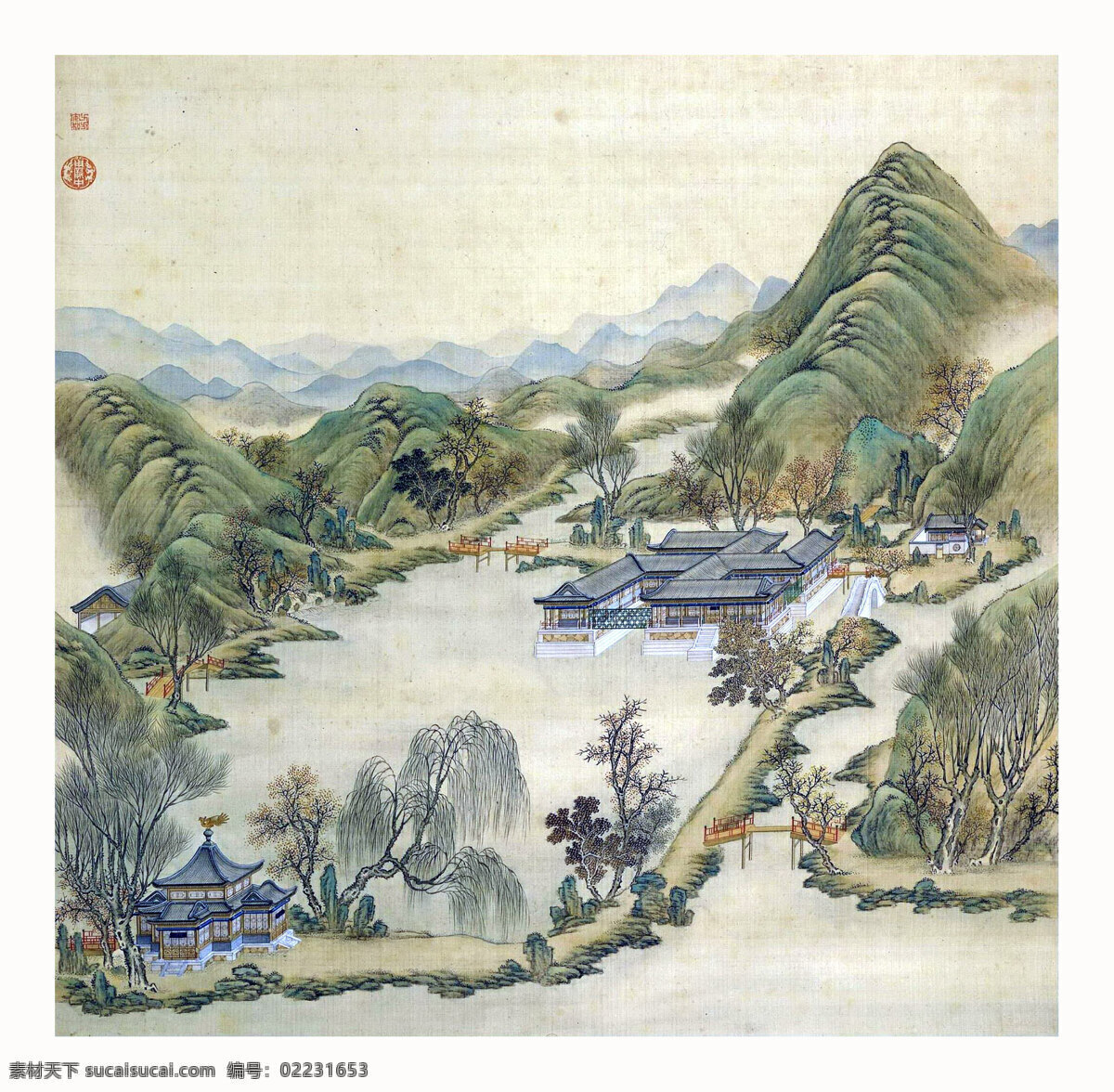 圆明园 四 十景 图 二 辑 幅 分景图 殿本彩图 高清 大图 文化艺术 绘画书法 设计图库