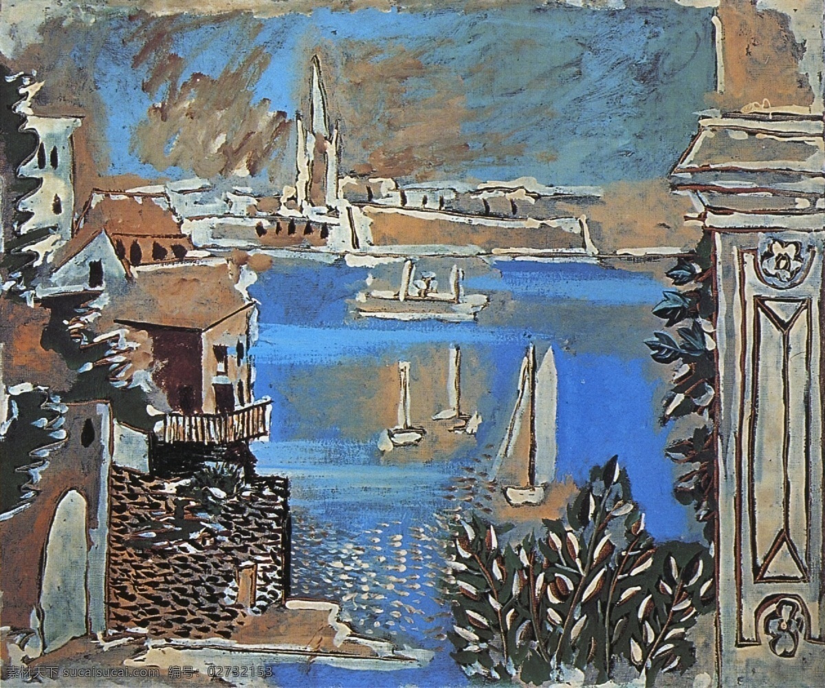 dinard 西班牙 画家 巴勃罗 毕加索 抽象 油画 人物 人体 装饰画 de paysage 1922 装饰素材