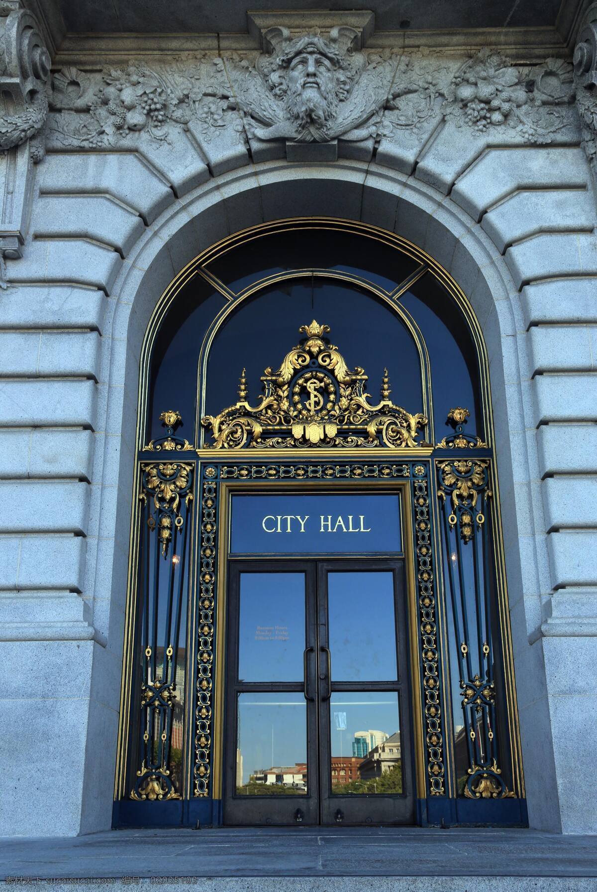 美国 旧金山 市政厅 风景