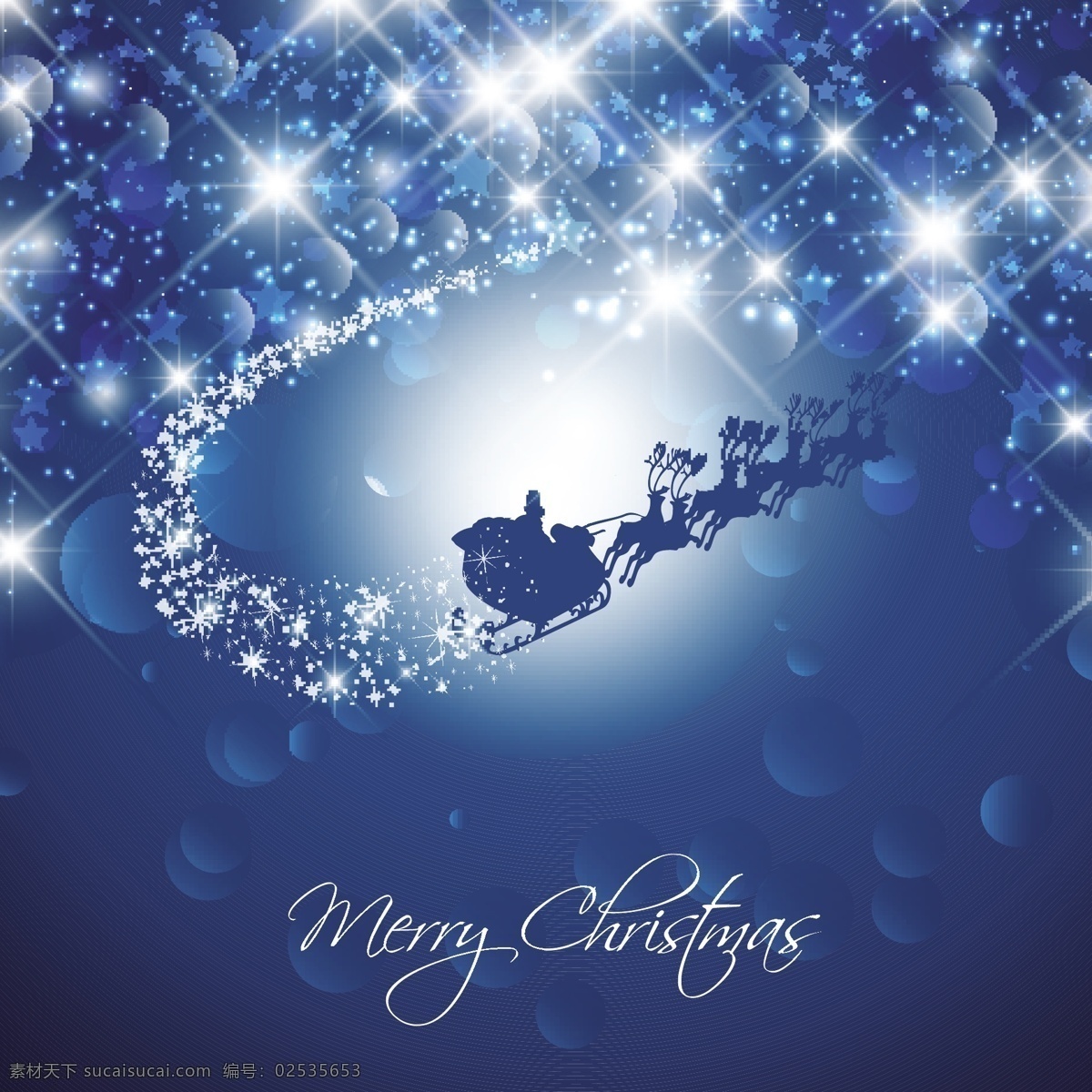 神奇 雪橇 上 背景 虚化 蓝色 圣诞节 抽象 圆 光 蓝色的背景 圣诞快乐 冬天 蓝色的 快乐的 圣克劳斯 星星 圣诞背景 圣诞老人 庆祝节日 闪闪发光 灯