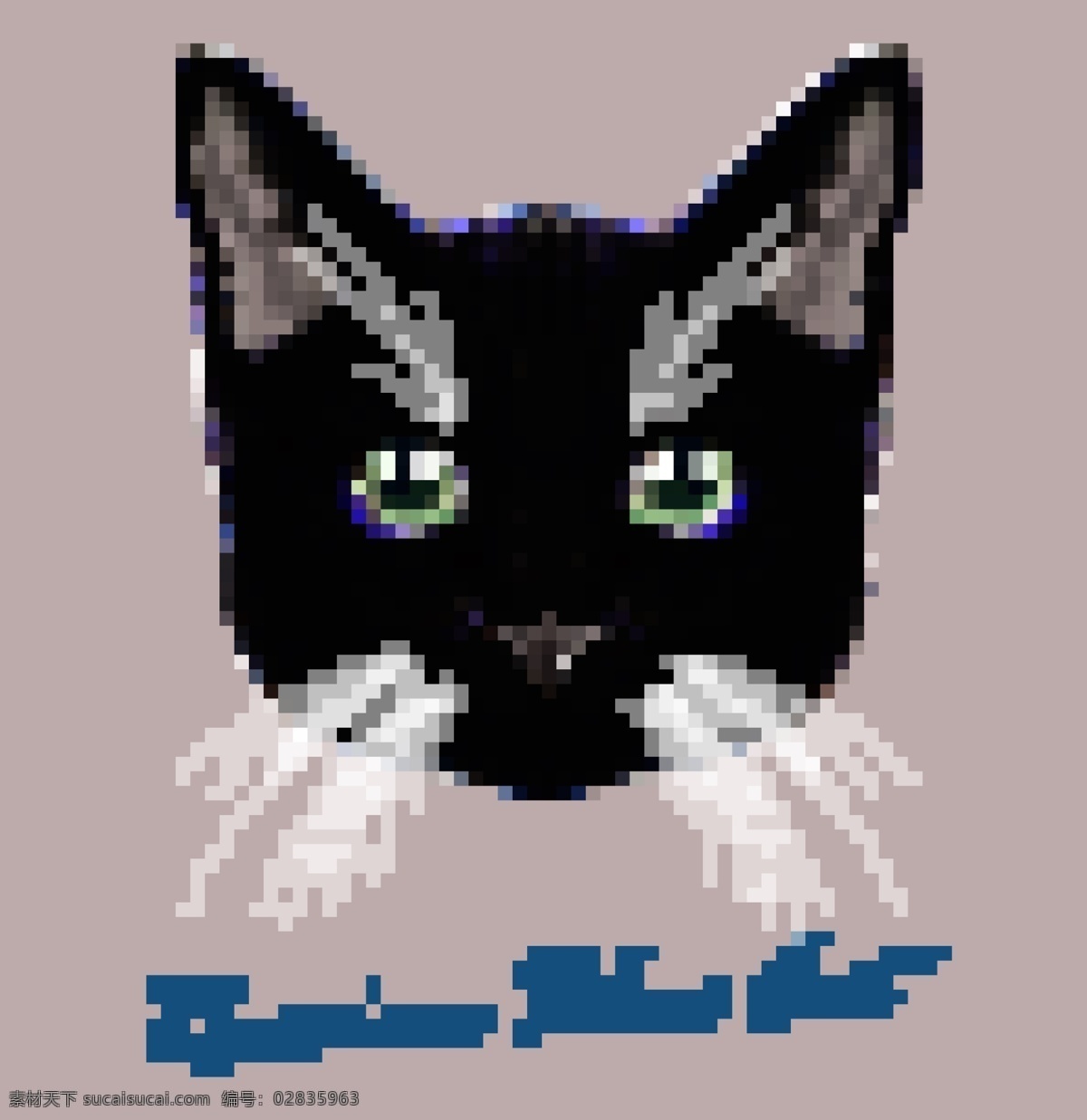 手绘猫 写实猫 猫头 抱枕 萌猫 插画猫 写实萌宠