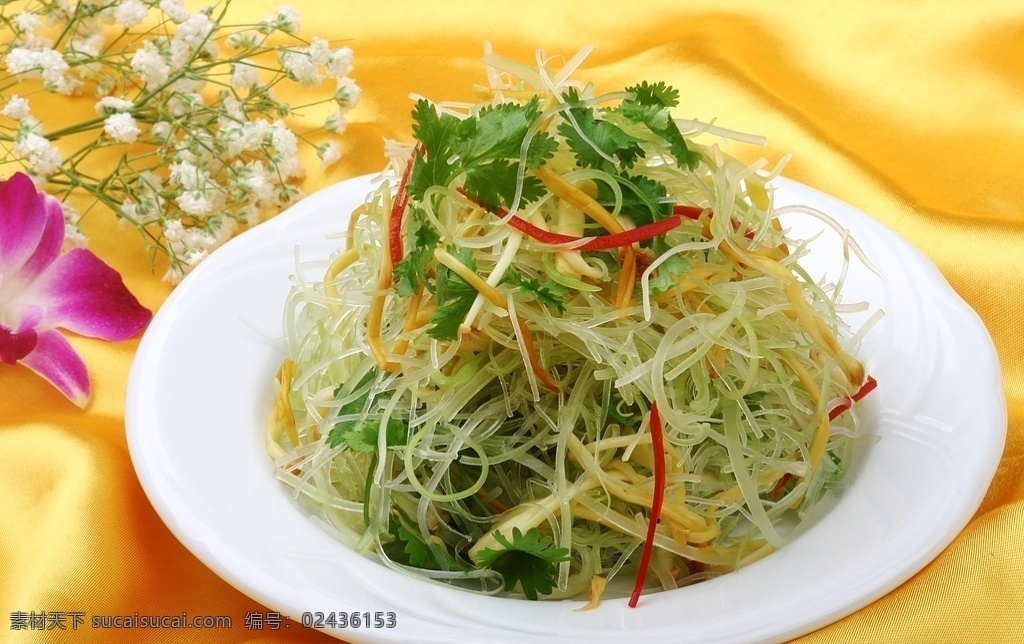 香椿苗拌笋丝 拌莴笋丝 热炝双脆 椿苗笋丝 凉拌笋丝 拌笋丝香椿苗 香椿苗笋丝 菜品图 餐饮美食 传统美食