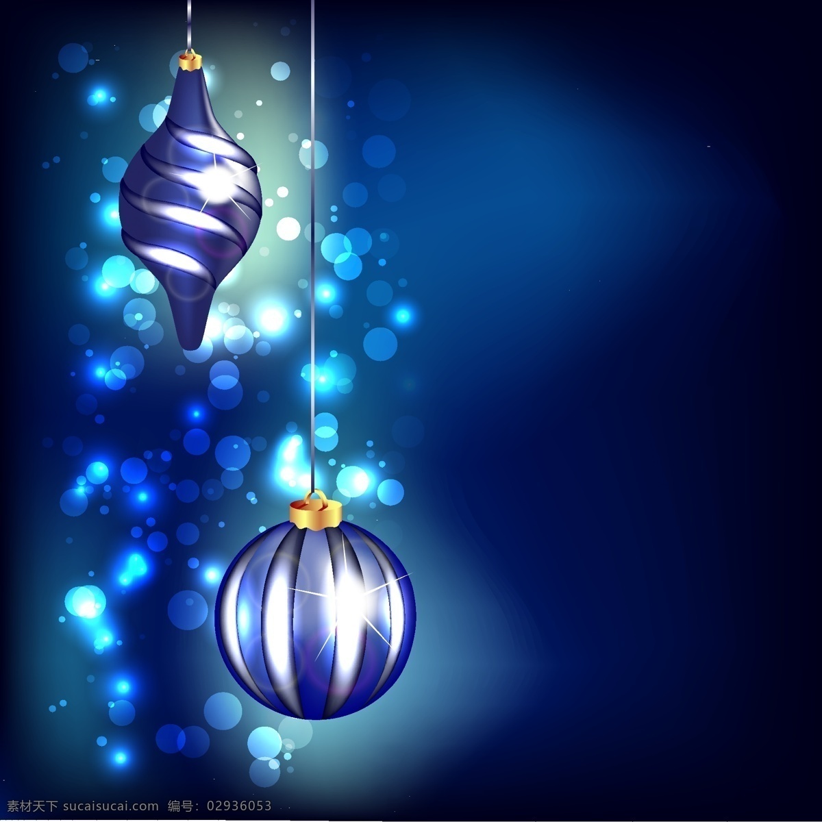 蓝色 背景 虚化 小 玩意 圣诞节 蓝色的背景 圣诞快乐 冬天 庆祝节日 球 背景虚化 节日快乐 冬天的背景 圣诞球 玩具 黑色