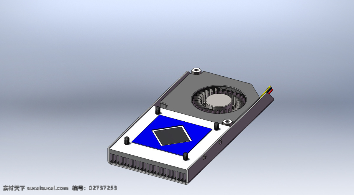 cpu 紧凑型 冷却器 热 散热器 3d模型素材 其他3d模型