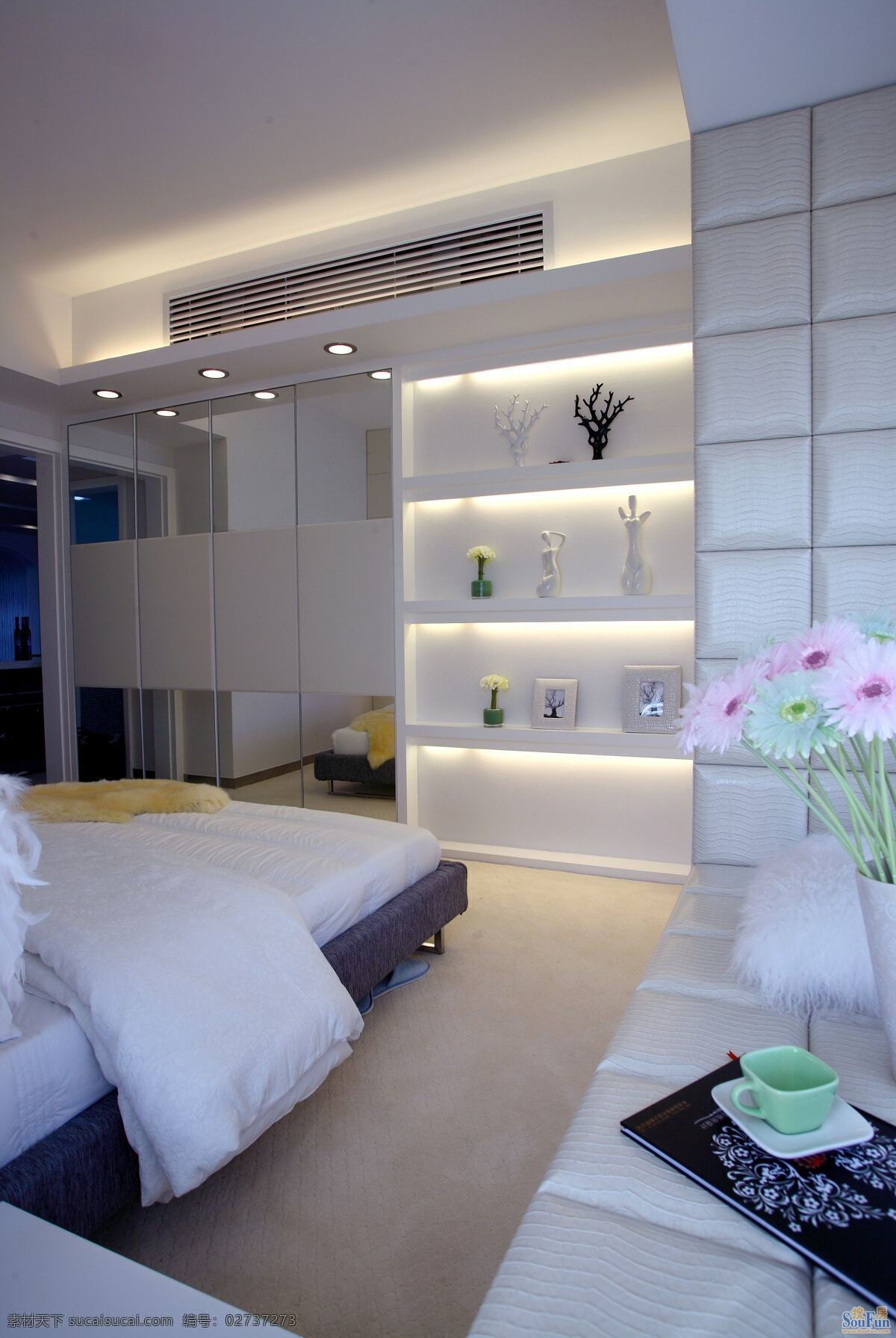 白色 卧房 收纳 装修设计 家居装饰素材 室内设计