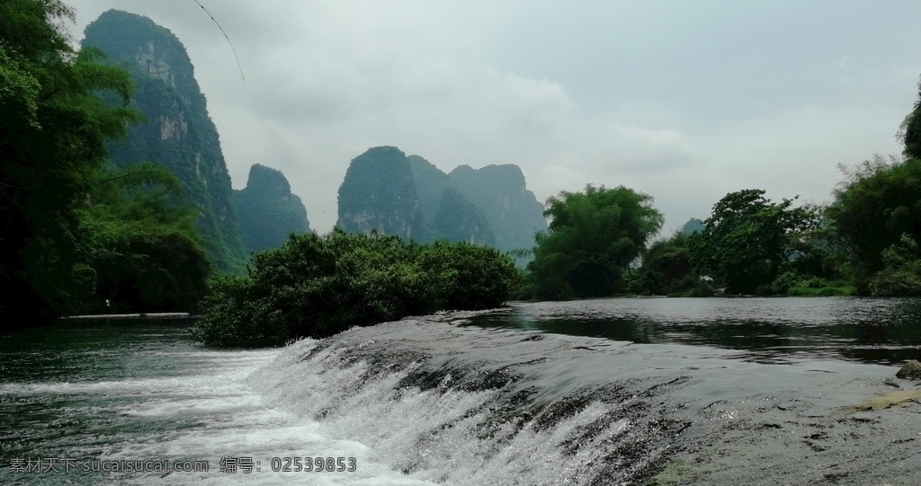 桂林 山水 甲天下 桂林山水 阳朔 遇龙河 竹筏 自然景观 山水风景