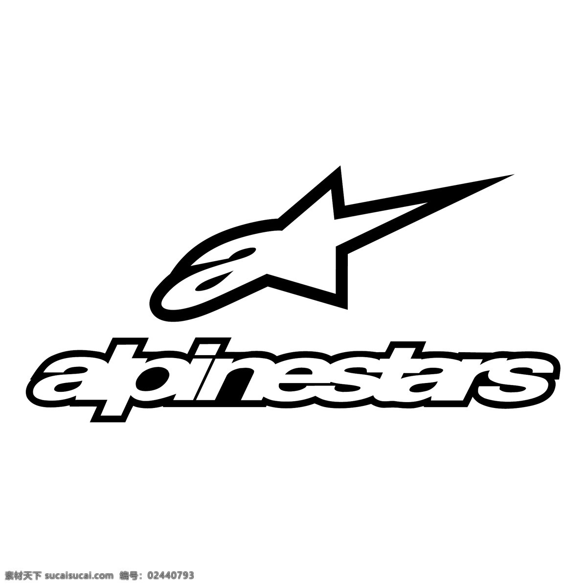 自由 alpinestars 标识 白色