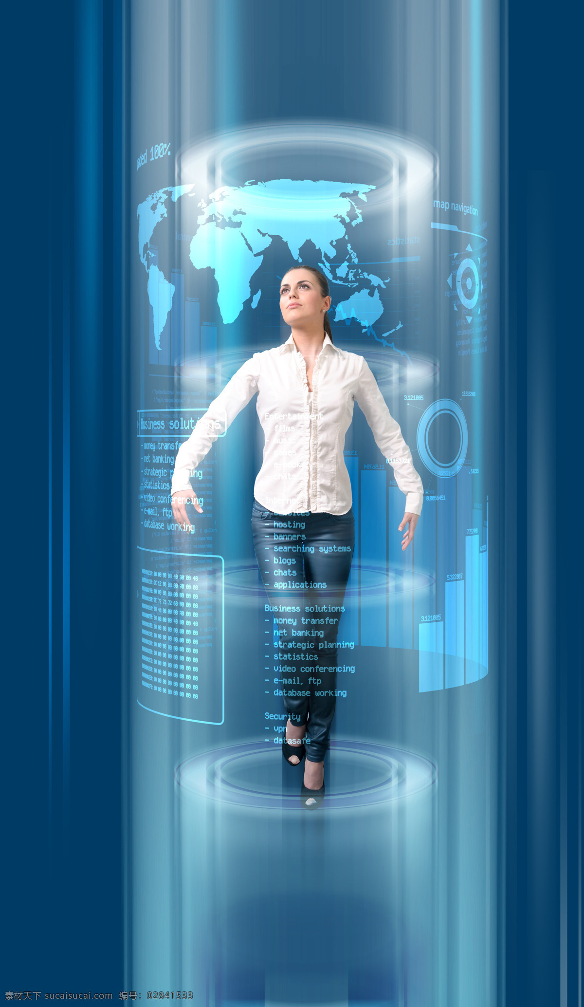 操作 高科技 职业女性 科技商务女人 外国女性 美女 商务女人 白领 科技 未来科技 高科技产品 地图 商务人士 人物图片