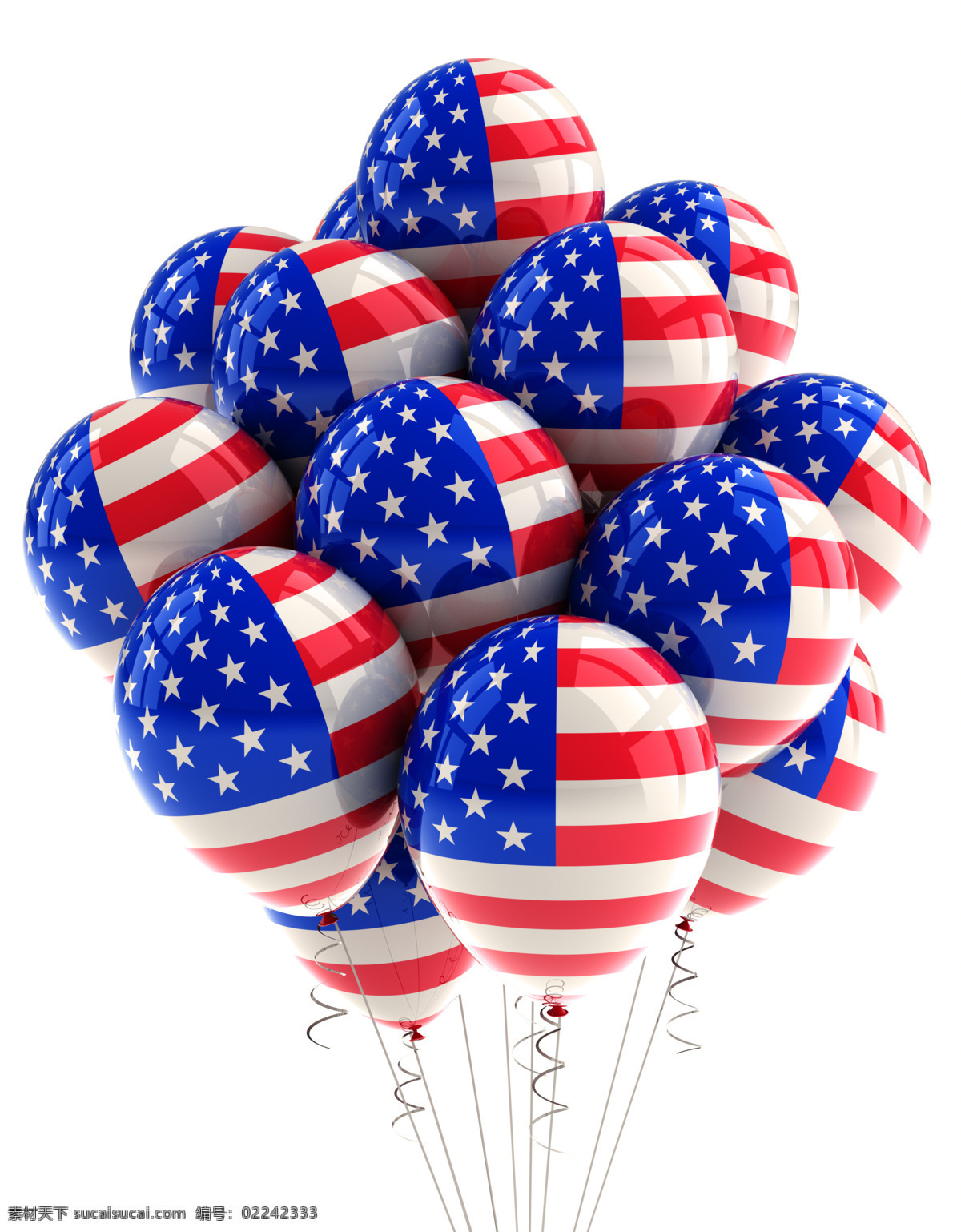 3d设计 usa 背景 国旗 国庆 美国 美国国旗 气球 独立日 设计素材 模板下载 庆祝 psd源文件