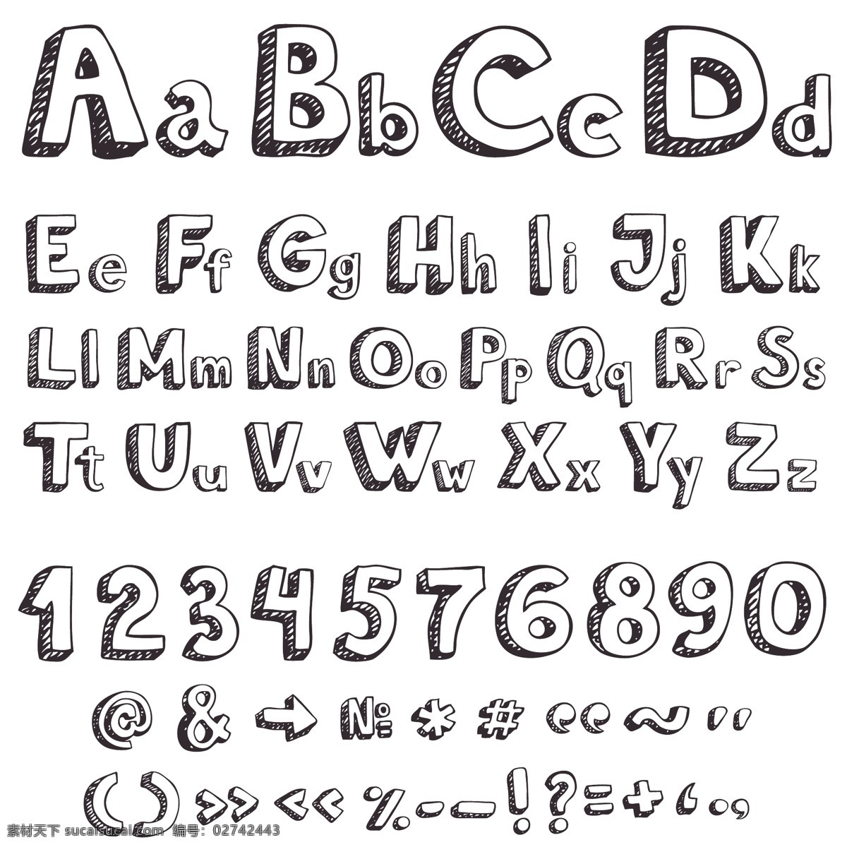 3d 粉笔 符号 蜡笔 立体 其他设计 手绘 英文 字体 矢量 模板下载 阴影 手写 涂鸦 字母 矢量图 艺术字