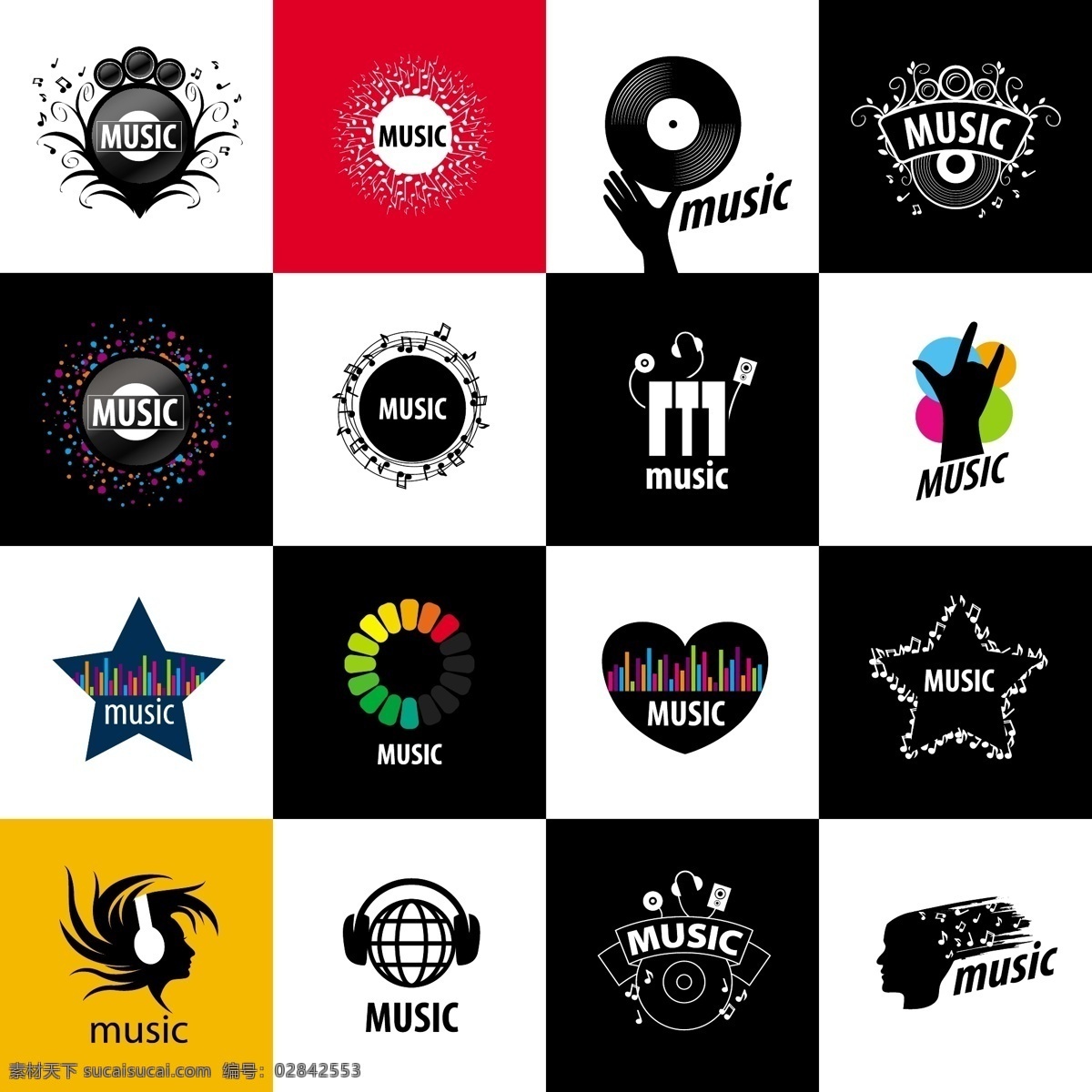 音乐logo 音乐 乐器 logo 标志 图标 logo设计 标志设计 图标设计 标签 创意logo