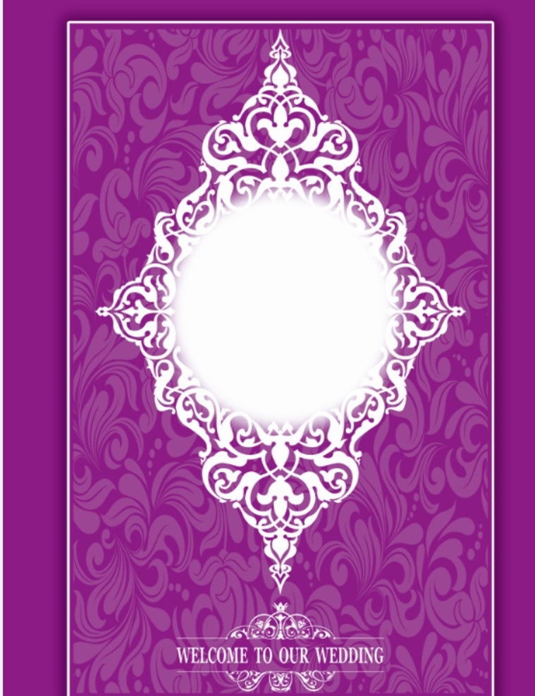 婚礼两侧背景 紫色背景 花纹 婚礼 舞台背景 分层