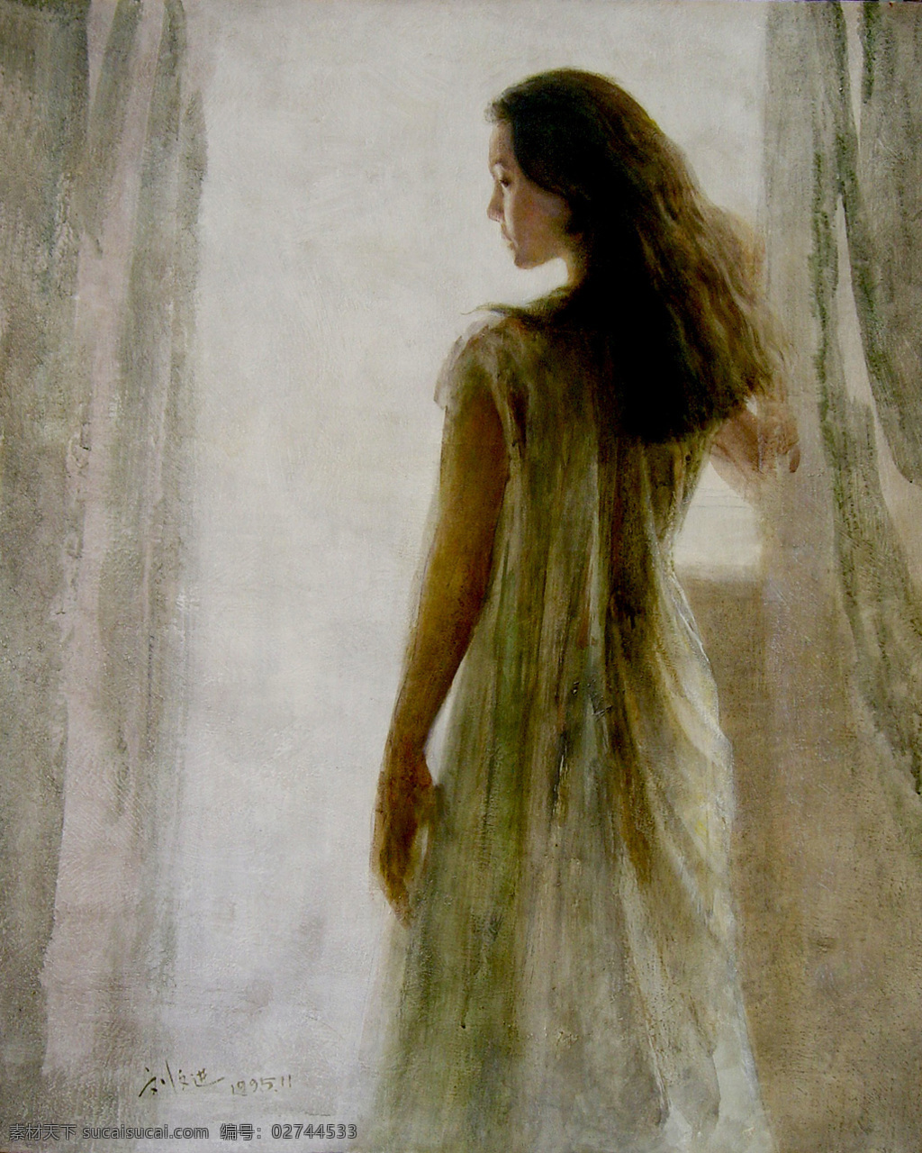 东方 女性人物 油画 美女油画肖像 人物肖像画 东方女性 写生 人物油画写生 油画艺术 绘画艺术 装饰画 书画文字 文化艺术