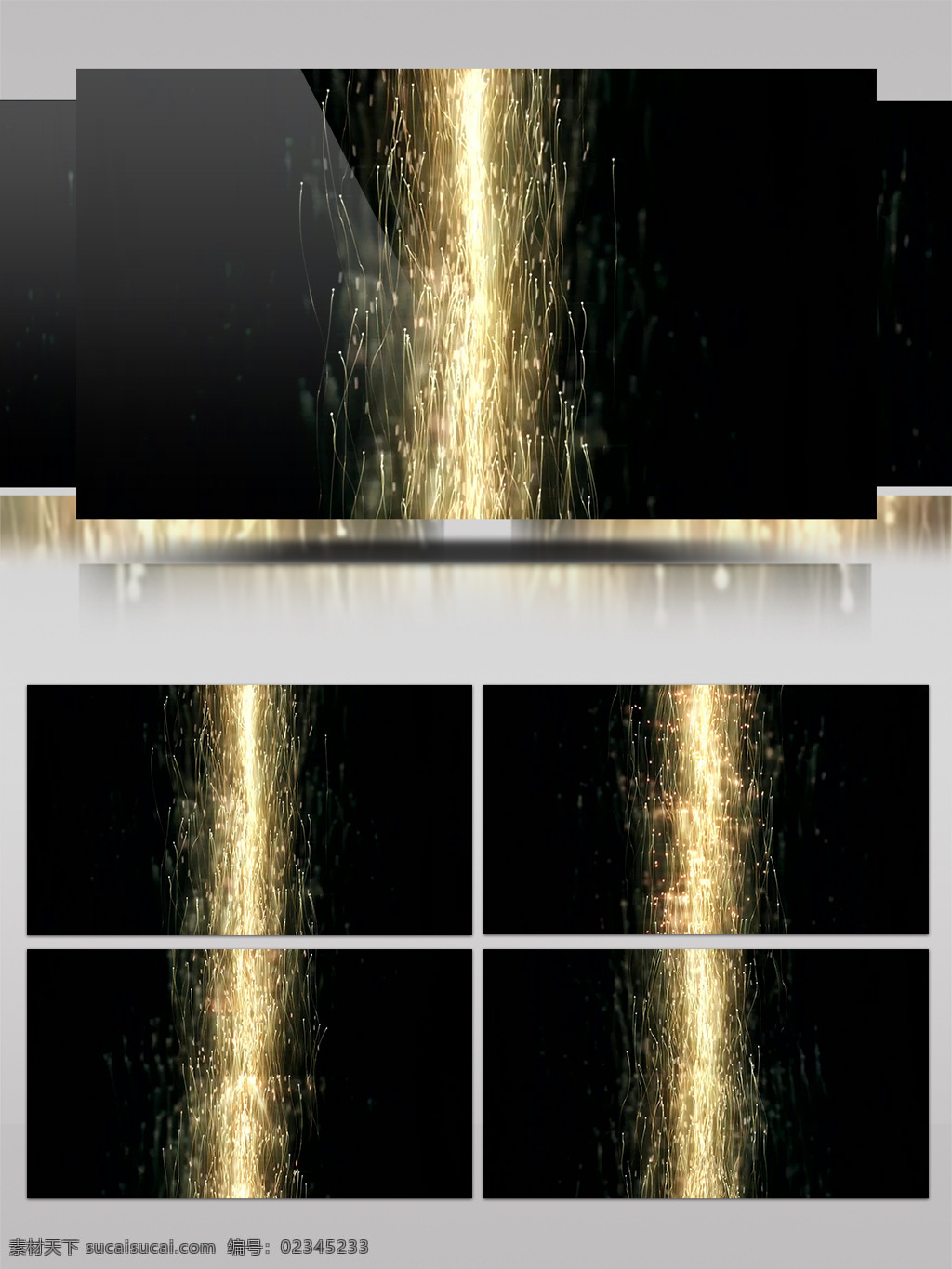 黄色 喷泉 烟花 视频 喷泉烟花 喷泉粒子 粒子花火 晚会背景 舞台特效灯光 光斑散射 视觉享受 3d视频素材 特效视频素材