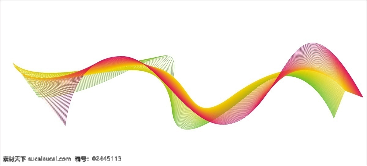 颜色 波浪 线 矢量 矢量图 其他矢量图