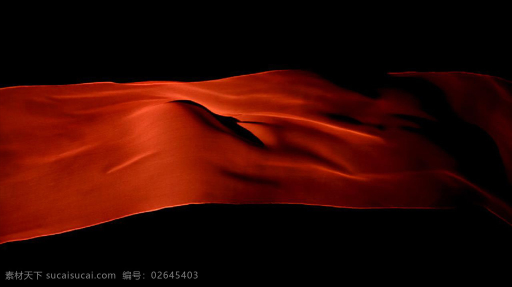 风 飘舞 红色 绸缎 视频 绸带 布料 彩带 旋转 过渡 转场 飘扬 视频素材 转场视频素材