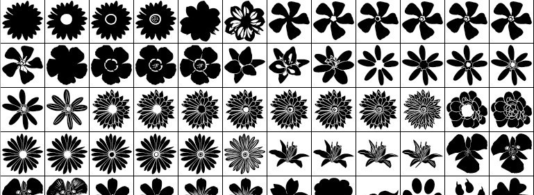 花朵形状 自定义形状 箭头 花纹 边框 圆 雪花 ps插件 源文件 csh