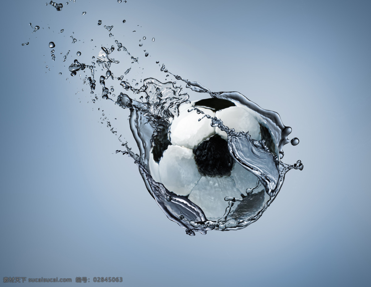 水滴 水花 液体 足球 水中 设计素材 模板下载 水中的足球 水 矢量图 日常生活