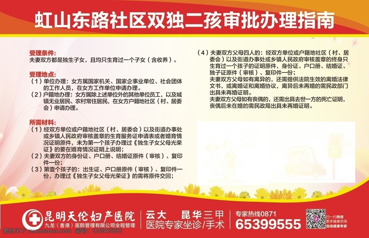 双 独 二 孩 审批指南 二孩审批指南 二孩 计划生育 社区宣传栏 宣传栏 二胎政策 二胎 展板模板 白色