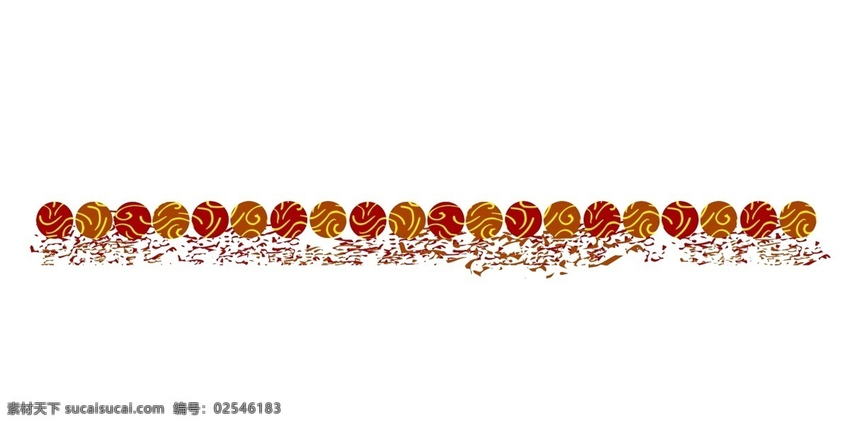 红色 分割线 手绘 插画 红色的分割线 手绘分割线 圆球分割线 分割线装饰 分割线插画