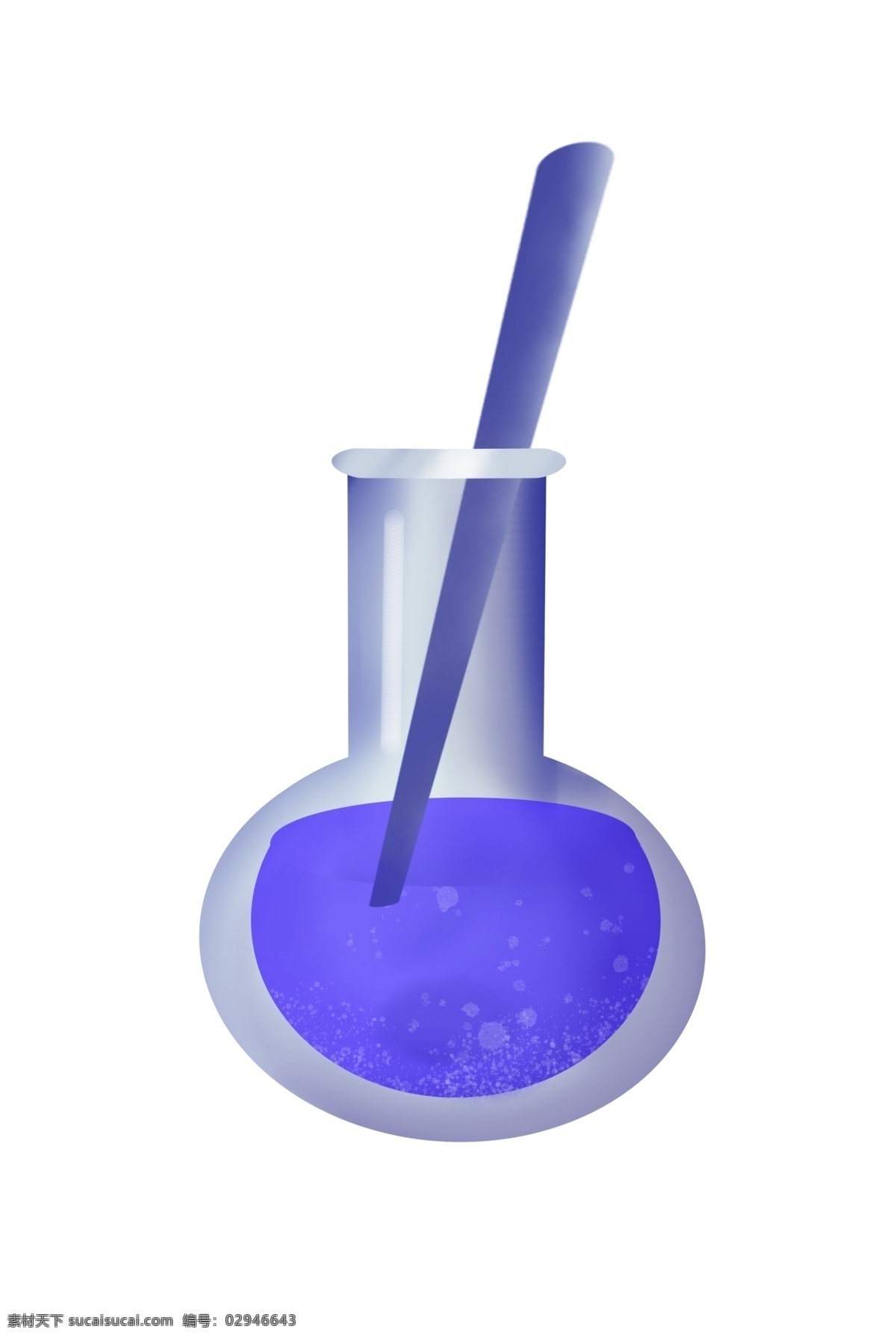 支 化学实验 试管 插图 一支试管 实验室 偏平化 紫色液体 紫色药品 紫色搅拌棒 白色瓶子 化学教学量筒