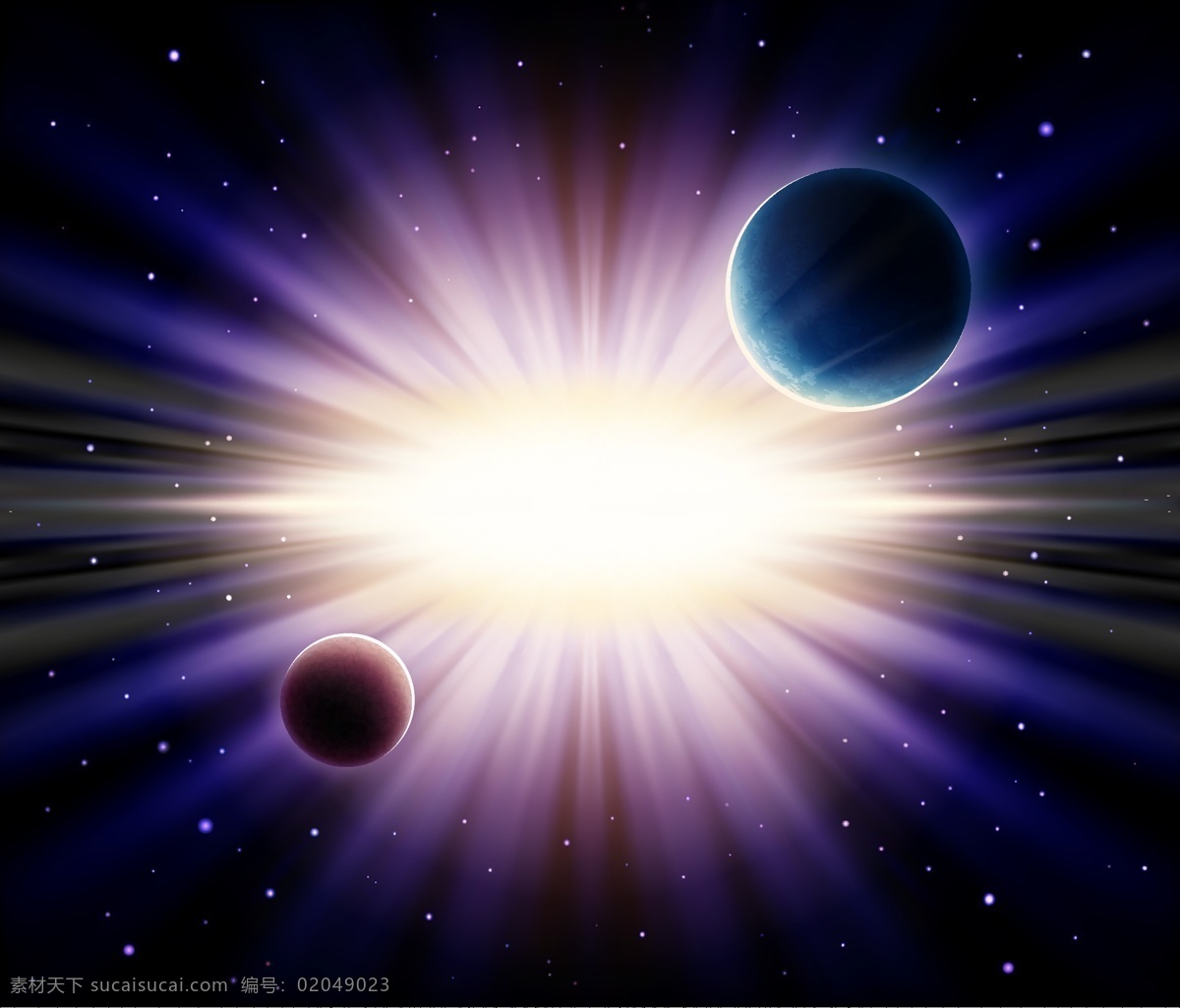 太空星球矢量 太空 星球 矢量素材 设计素材 背景素材