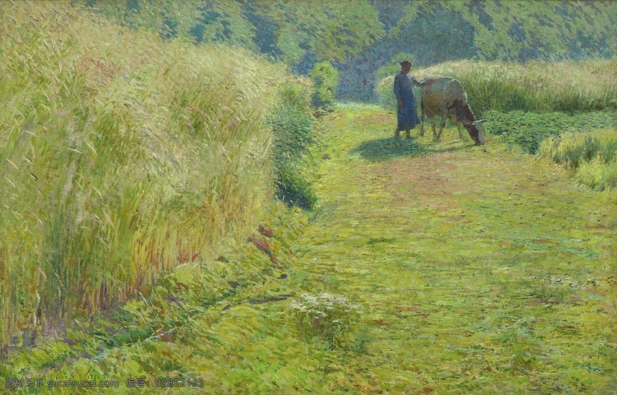summer 西方 古典 风景 人物 天使 宗教 建筑 田园 印象派 写实主义 油画 装饰画 claus emile 高清 印象 画派 无 框 画 装饰素材