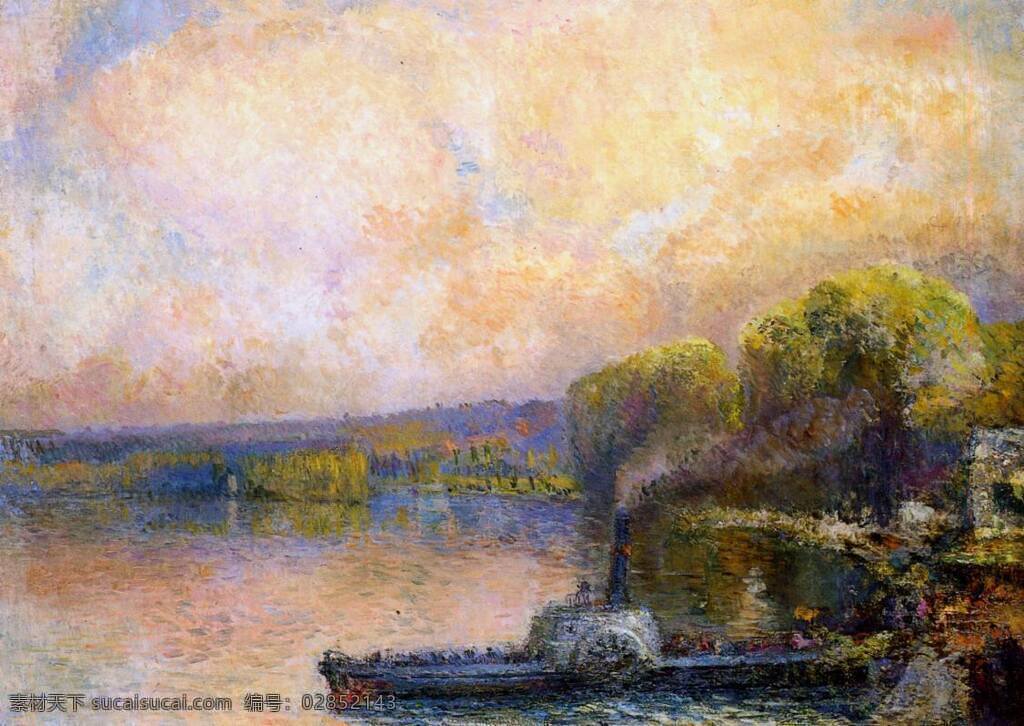 lebourg 印象派 风景 静物 自然 油画 装饰画 法国 画家 阿伯特 赖 博 albert