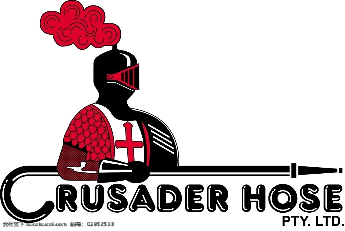 crusader 公司 logo 矢量图 标识标志图标 企业 标志 矢量图库 白色