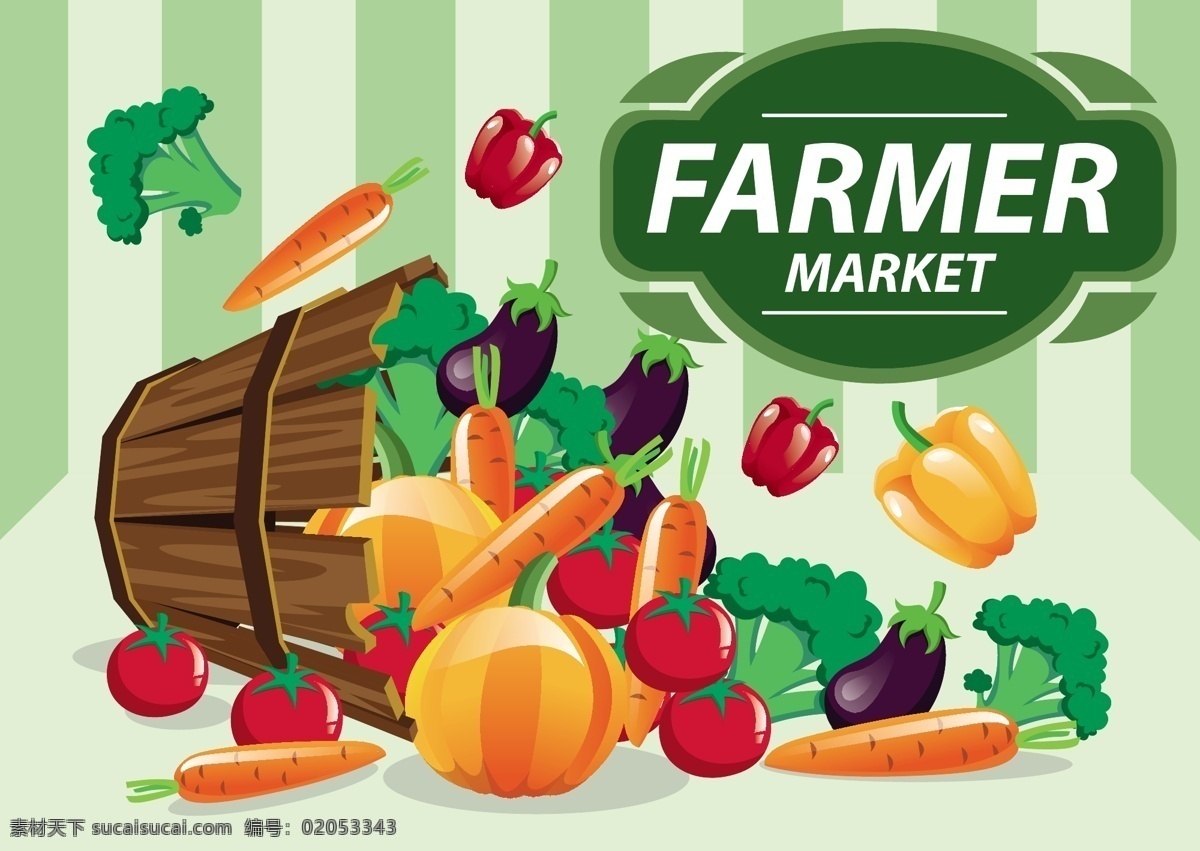 农民 市场 矢量化 蔬菜 农贸市场 有机 静物 木材 夏季 自然 篮子 食品 新鲜 健康 水果 园艺 农产品 农贸市场背景
