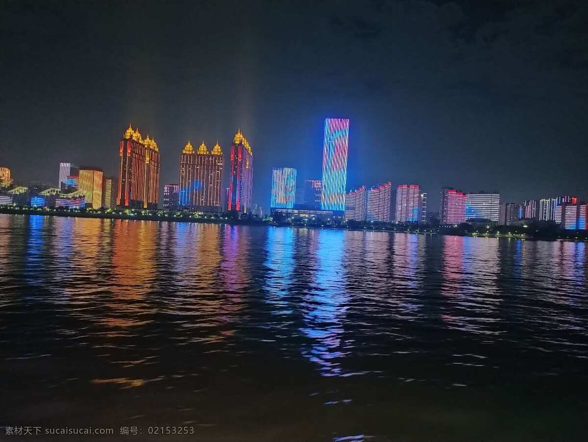 长江夜景图片 长江 夜景 灯光 人文 景观 建筑园林 建筑摄影