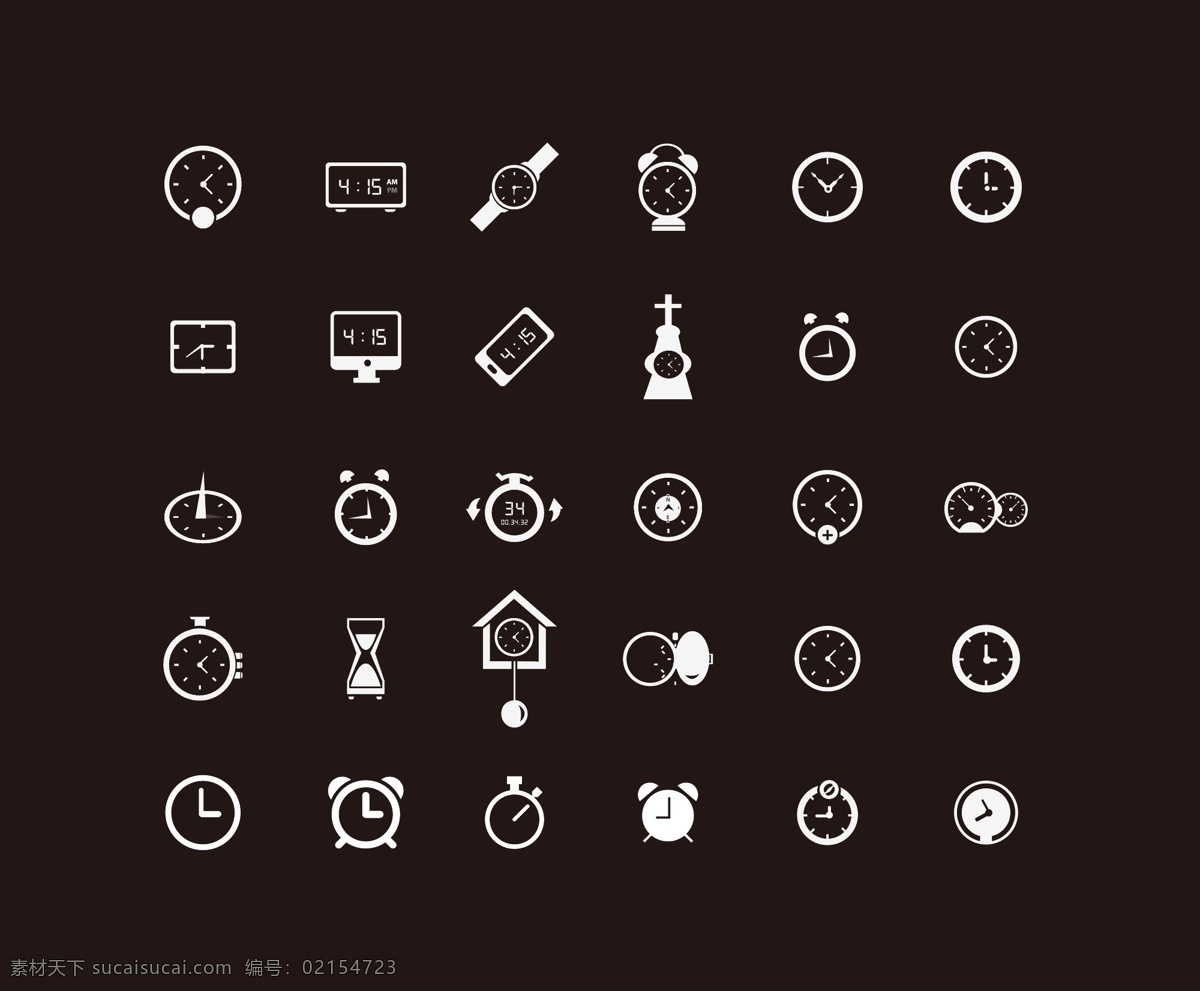 时间 钟表 ios 网页 手机 小 图标 秒表 闹钟 手机图标 网页图标 小图标 矢量图 其他矢量图