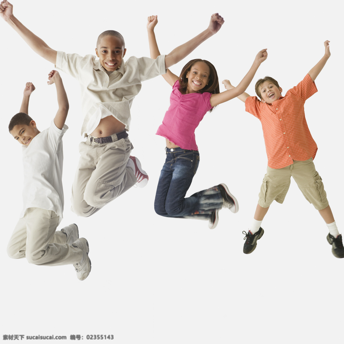 跳跃 孩子 跳舞 成功 成长 高举双手 开心 兴奋 生活人物 人物图片