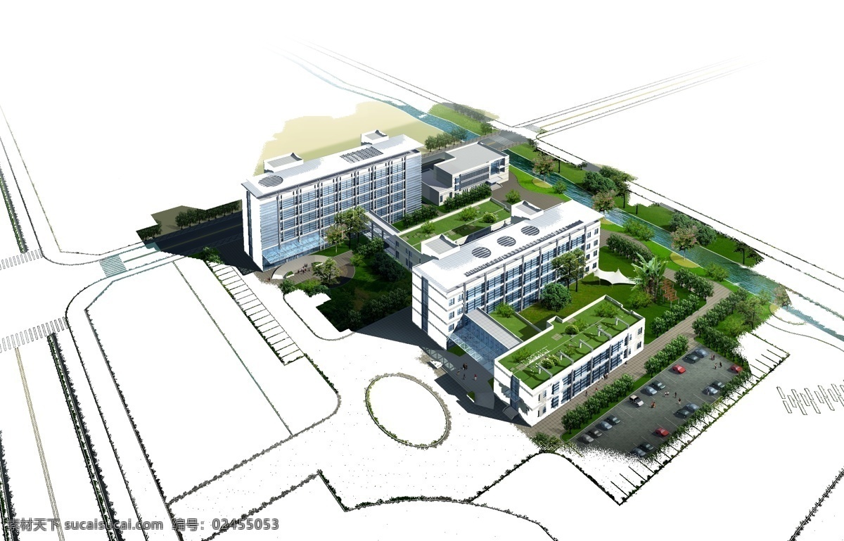 公司 建筑 鸟瞰图 建筑效果图 规划设计 城市规划 商业建筑 效果图素材 后期素材 建筑景观 城市建筑 公共建筑 建筑外观 建筑设计 景观设计 3d效果图 公司建筑 企业建筑 园林景观 环境设计 psd素材 白色