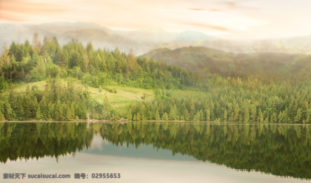 青山绿水 湖面风景 山水风光 旅游 旅游景点 草地 森林 树 花 风景优美 风景如画 自然景观
