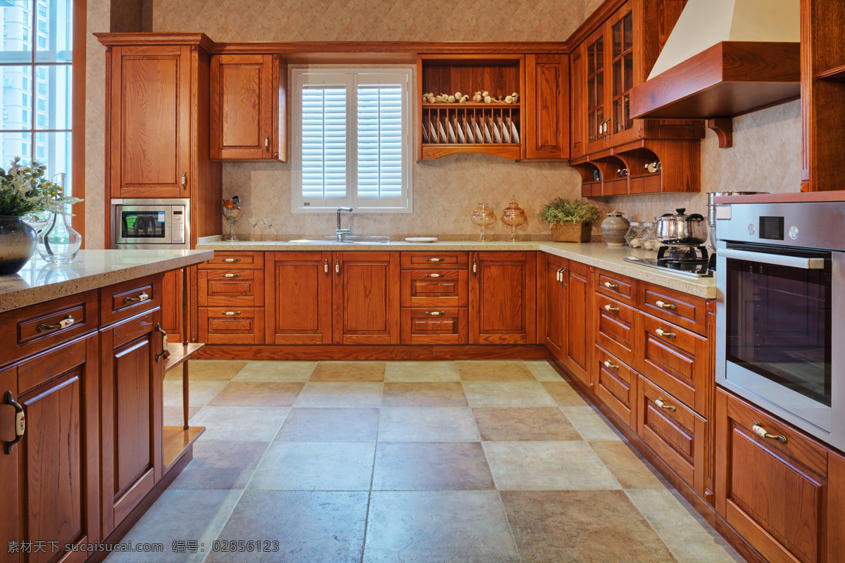 木质 风格 厨房 装修设计 室内设计 时尚家居 效果图 厨房装潢设计 木质风格 环境家居 红色