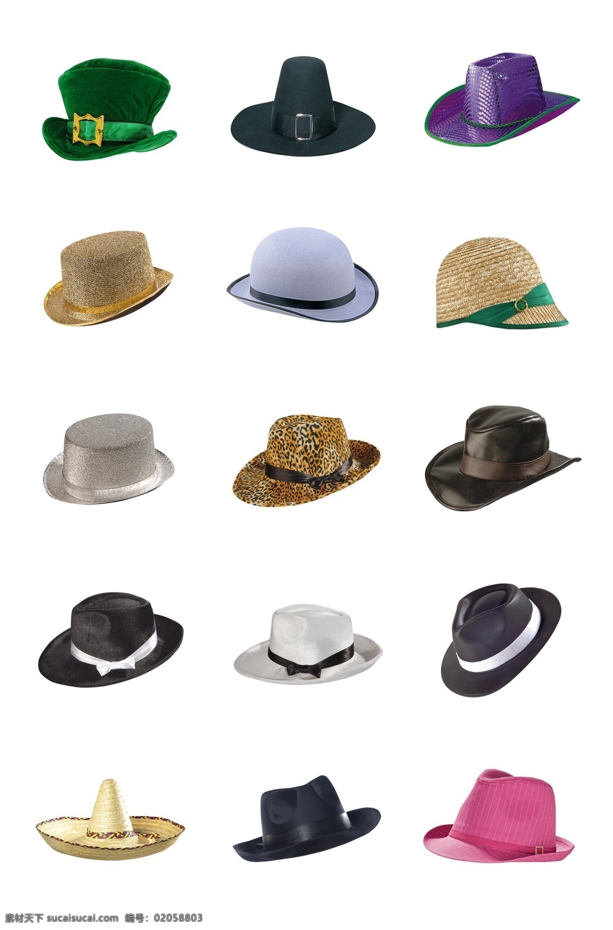 免 抠 帽子 产品实物素材 生活用品素材 服饰类素材 帽子素材 多种样式帽子 女性帽子素材 服装类素材 常见帽子素材 素雅帽子素材 分层 背景素材