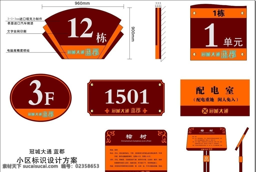 地产 标识设计 样式 地产标识 房地产 标识 门牌 科室牌 楼层牌 楼栋牌 单元牌 提示牌 指示牌 导向牌 号牌 路牌设计 矢量素材 其他矢量 矢量