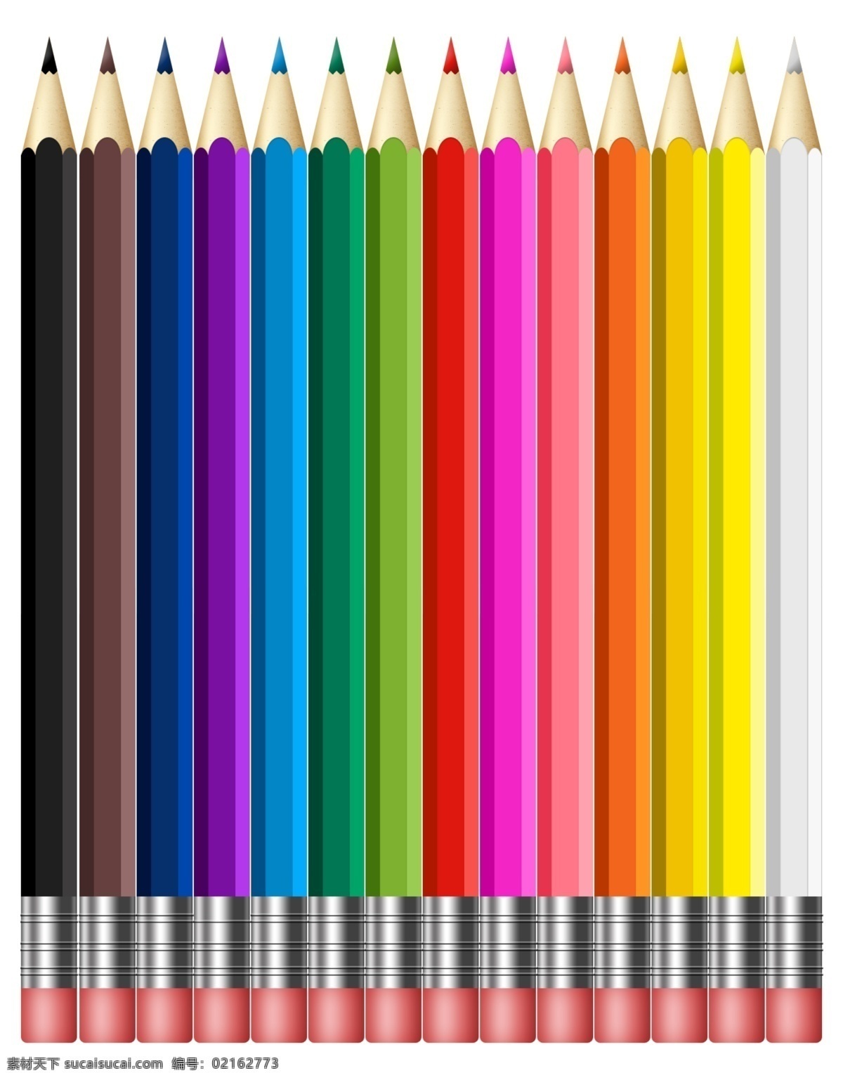 色彩 色 铅笔 彩色铅笔 文具 颜色 橡皮 分层 源文件
