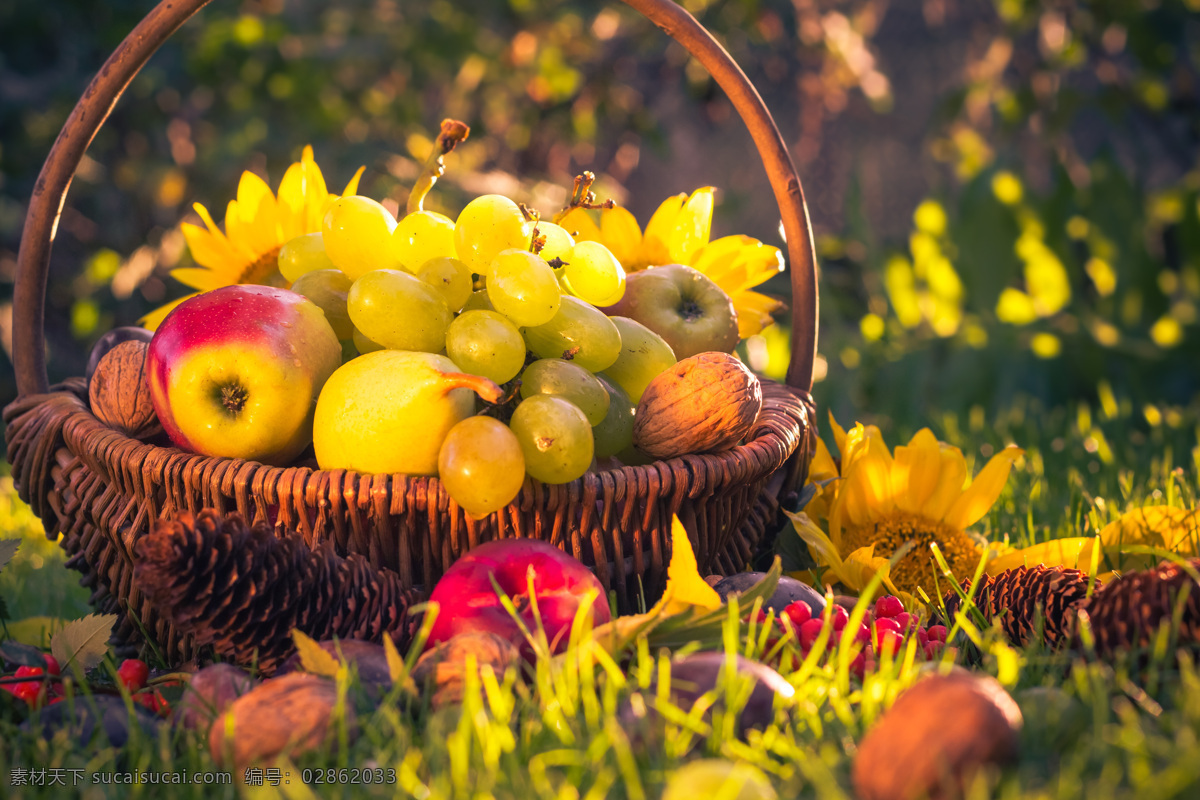 篮子 里 美味 水果 苹果 提子 梨 餐厅美食 水果图片 餐饮美食