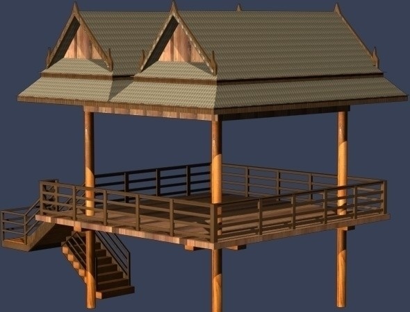 建筑 max 模型 观景台 建筑max 室外模型 3d设计模型 源文件