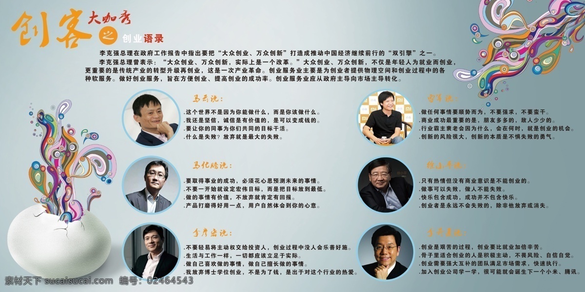大咖秀 创业素材 大咖 大咖说