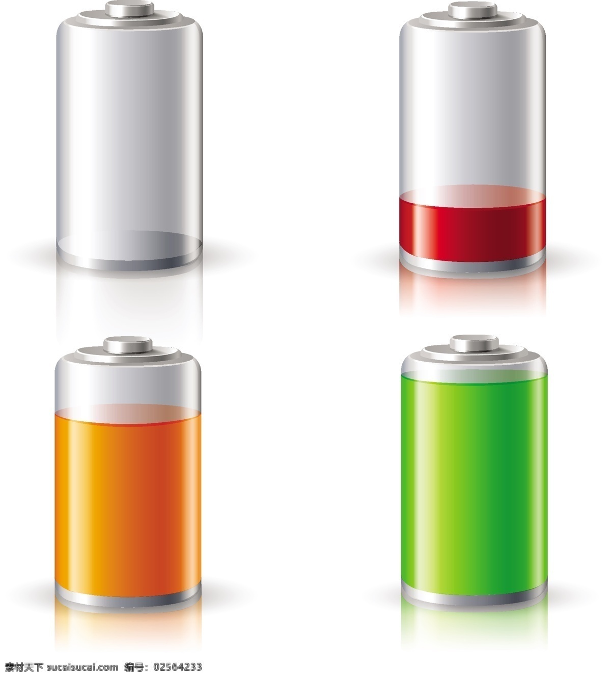 电池级设计 颜色 3d 电源 电池 电平 低 充电 满 低电池 全电池
