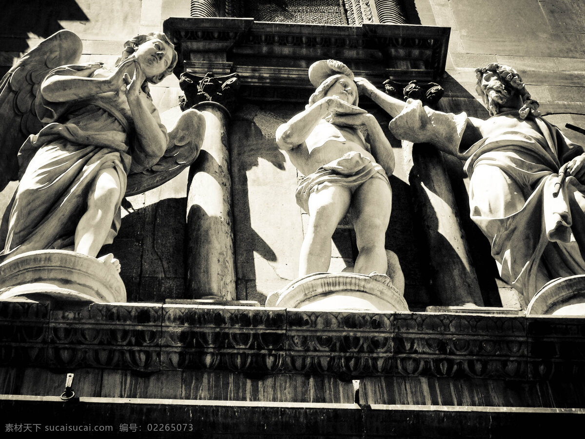 欧式 雕像 雕塑 复古 古老 黑白 建筑园林 经典 欧式雕像 雅典 家居装饰素材