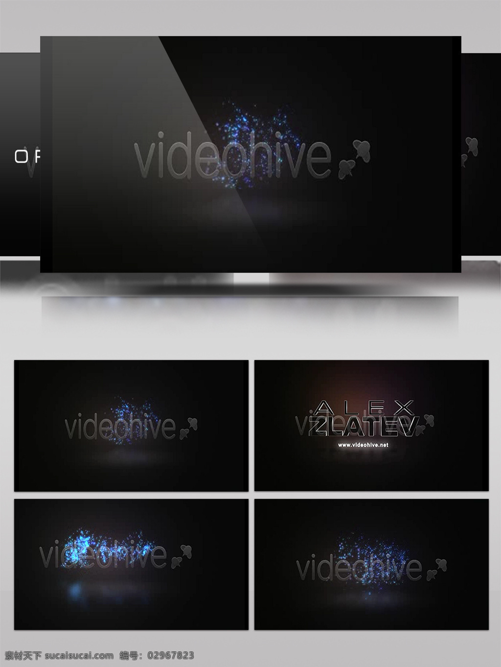 黑色 文字 大气 videohive 视频 logo 广告logo 文字logo 视频素材