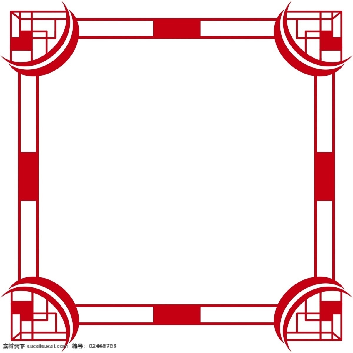 中国 风 简约 文艺 清新 边框 透明 底 商用 可爱 小清新 红色 免抠 矢量 文艺风 简单 平面设计 简洁 艺术 中国风线条