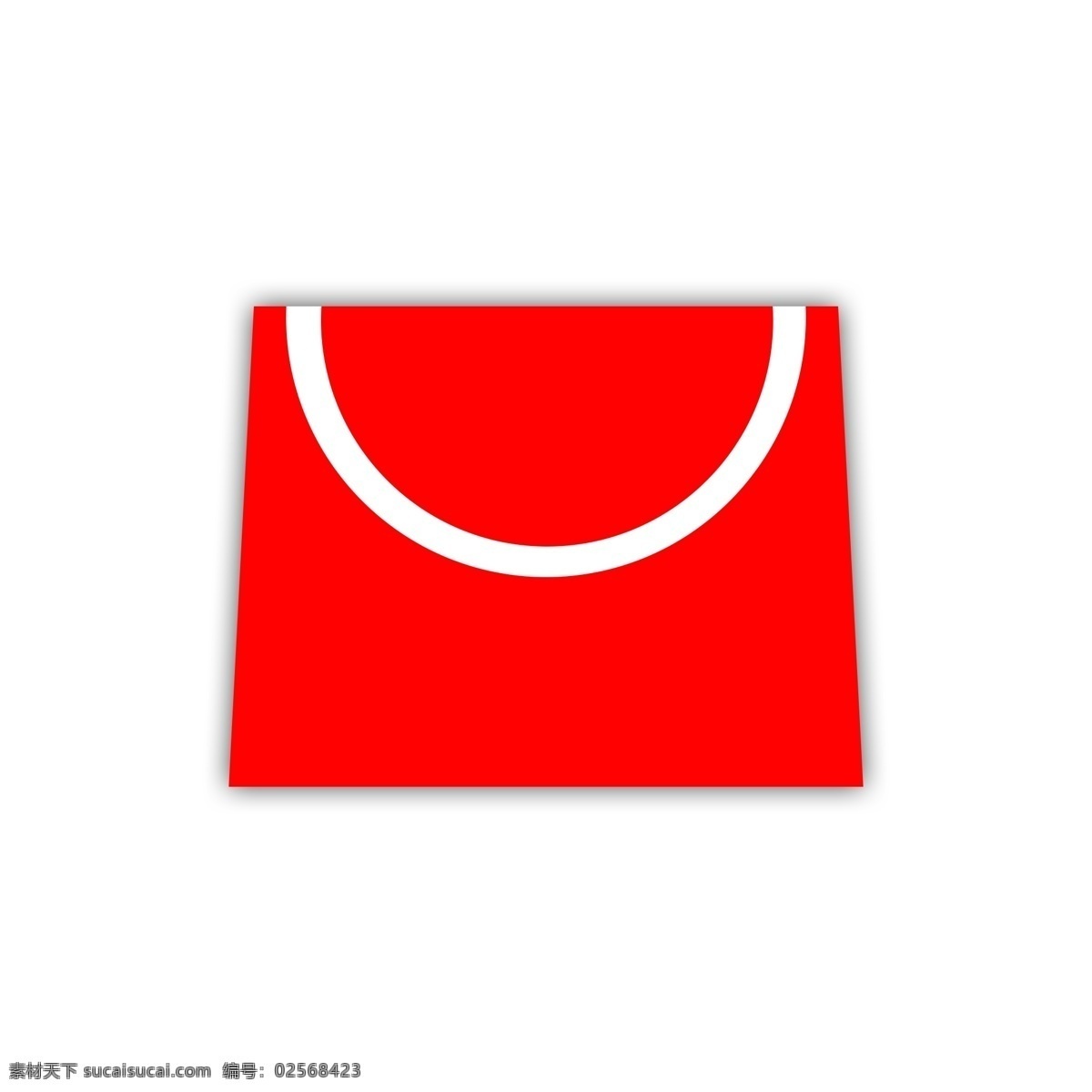 红色 梯形 购物袋 原创 创意 工具 简约 时尚 卡通 扁平 超市 商场 卖场 共享卡通风 生活百科 生活用品