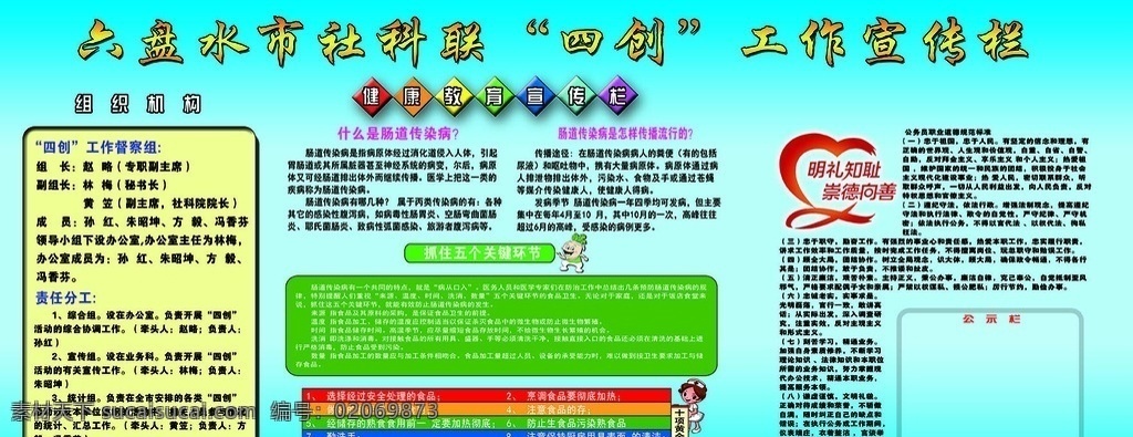 健康宣传栏 健康 宣传栏 四创宣传栏 廉政 背景展板 展板模板